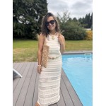 Ensemble crochet blanc – Jupe & top dos nu à nouer | Esprit summer | Melle Jeanne