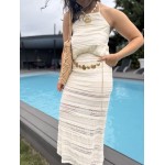 Ensemble crochet blanc – Jupe & top dos nu à nouer | Esprit summer | Melle Jeanne