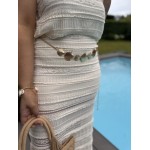 Ceinture fantaisie dorée coquillages – Accessoire été bohème | Melle Jeanne