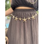 Ceinture fantaisie dorée étoile de mer – Accessoire été bohème | Melle Jeanne