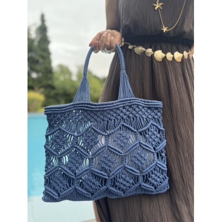Sac de plage macramé 3 couleurs – l’accessoire tendance de l’été