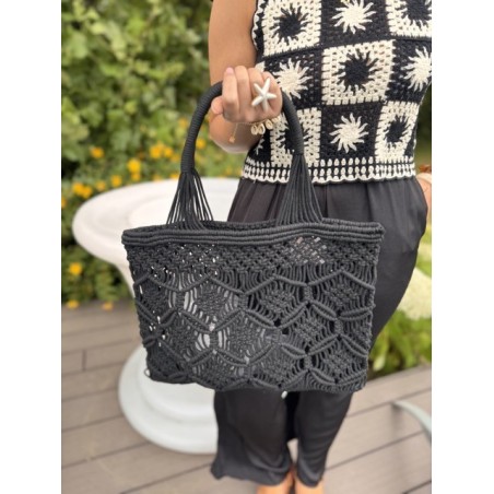 Sac de plage macramé 3 couleurs – l’accessoire tendance de l’été