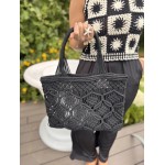 Sac de plage macramé 3 couleurs – l’accessoire tendance de l’été