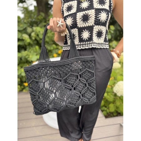 Sac de plage macramé 3 couleurs – l’accessoire tendance de l’été