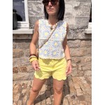 Top crochet marguerite pastel – style bohème rétro