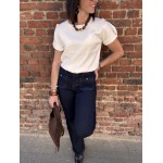 Jean Brut Femme – Coupe Bootcut avec Poches Plaquées (36 au 42)