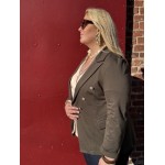 Veste Officier Kaki Femme – Élégance Structurée (42 au 48)