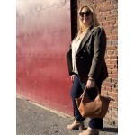 Veste Officier Kaki Femme – Élégance Structurée (42 au 48)