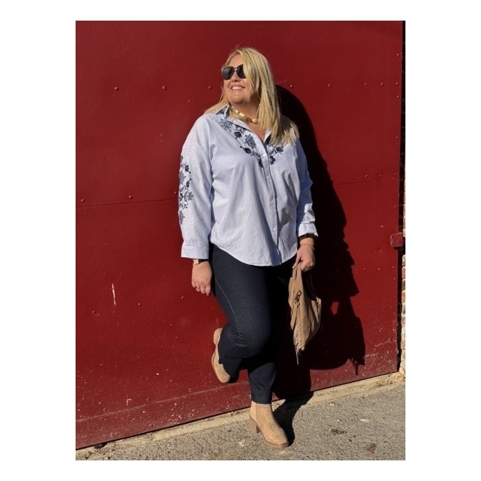 Jean Flared Femme Taille Haute – Brut ou Taupe (38 au 48)
