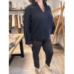 Blouse Noire Femme – Détail Tendance (L à XXXXL)