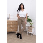 Jean Flared Femme Taille Haute – Brut ou Taupe (38 au 48)