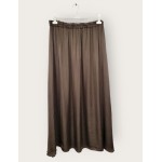 Jupe Satin Femme Grande Taille – Marron, Noir ou Rouille (42 au 48)