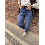 Jean Ballon Femme Taille Haute – Bleu Brut ou Clair (34 au 42)