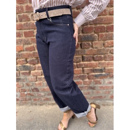 Jean Ballon Femme Taille Haute – Bleu Brut ou Clair (34 au 42)