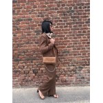 Veste de Tailleur Femme – Marron Chic et Élégante (XS à XL)