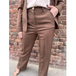 Pantalon de Tailleur Femme – Marron Élégant (XS à XL)