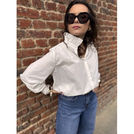 Chemise Fluide Femme Col Victorien – Tailles S à L