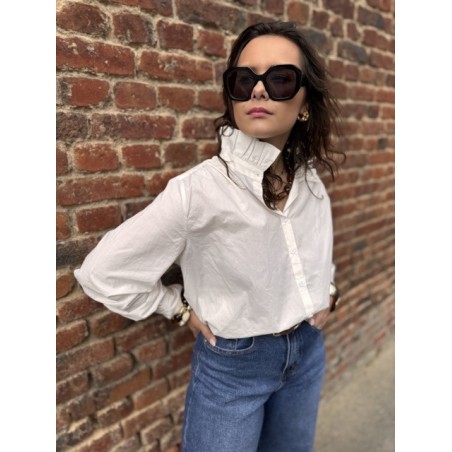 Chemise Fluide Femme Col Victorien – Tailles S à L