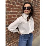 Chemise Fluide Femme Col Victorien – Tailles S à L