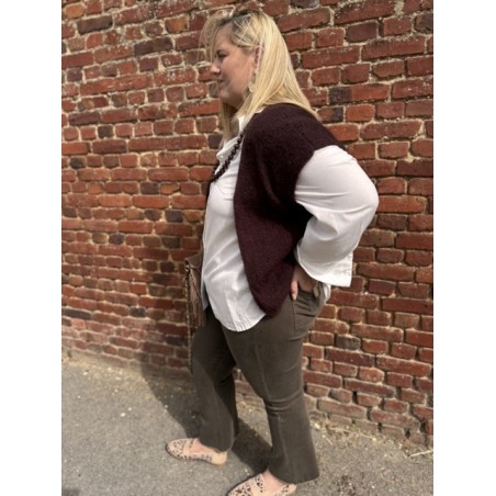 Chemise blanche classique oversize – Grande taille 1/2 et 3/4 | Élégance décontractée
