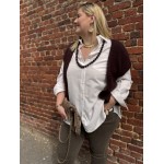 Gilet en laine et mohair sans manches – Grande taille femme | Style élégant