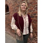 Gilet en laine et mohair sans manches – Grande taille femme | Style élégant