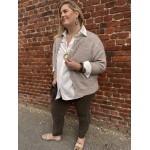 Gilet en laine beige – Taille unique 42 à 50 | Confort et élégance