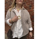 Gilet en laine beige – Taille unique 42 à 50 | Confort et élégance