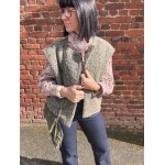Gilet Sans Manches Feutrine Bordeaux kaki ou beige  – Taille Unique 36 à 42