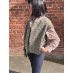 Gilet Sans Manches Feutrine Bordeaux kaki ou beige  – Taille Unique 36 à 42