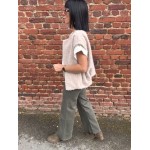 Gilet Sans Manches Feutrine Bordeaux kaki ou beige  – Taille Unique 36 à 42