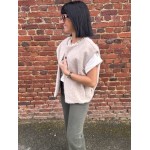 Gilet Sans Manches Feutrine Bordeaux kaki ou beige  – Taille Unique 36 à 42