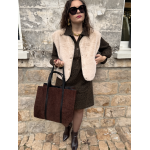 Gilet fausse fourrure femme – Marron ou beige, 2 poches, tailles SM ou ML