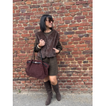 Gilet fausse fourrure femme – Marron ou beige, 2 poches, tailles SM ou ML