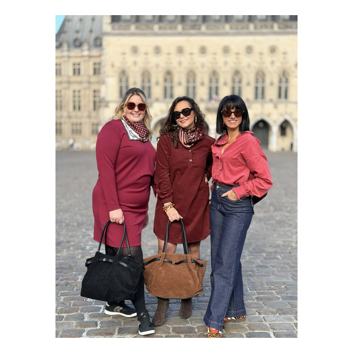 Chemise Velours Rouge Femme – Col Victorien Élégant – Tailles SM à M/L