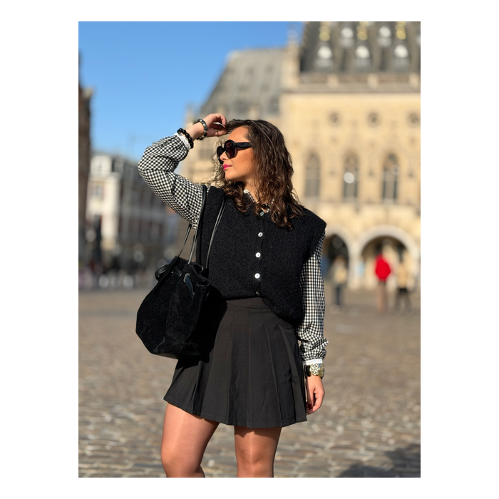 Jupe-Short Plissée Femme – Élégance & Confort – Collection Allure d’Automne