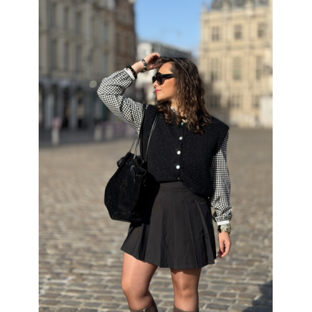 Jupe-Short Plissée Femme – Élégance & Confort – Collection Allure d’Automne