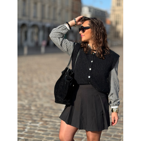 Jupe-Short Plissée Femme – Élégance & Confort – Collection Allure d’Automne