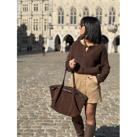Jupe-short femme en daim – Coupe chic et confortable, disponible en S M L
