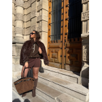 Blouson en fausse fourrure marron – Doux, chic et tendance