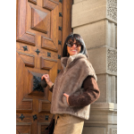 Veste sans manches fausse fourrure taupe – Chic et confortable | Melle Jeanne