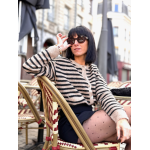 Jupe-short chic à boutons dorés – Marron ou noir | Melle Jeanne