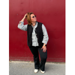 Jean flared noir à poches plaquées | Style Plus 38 à 48