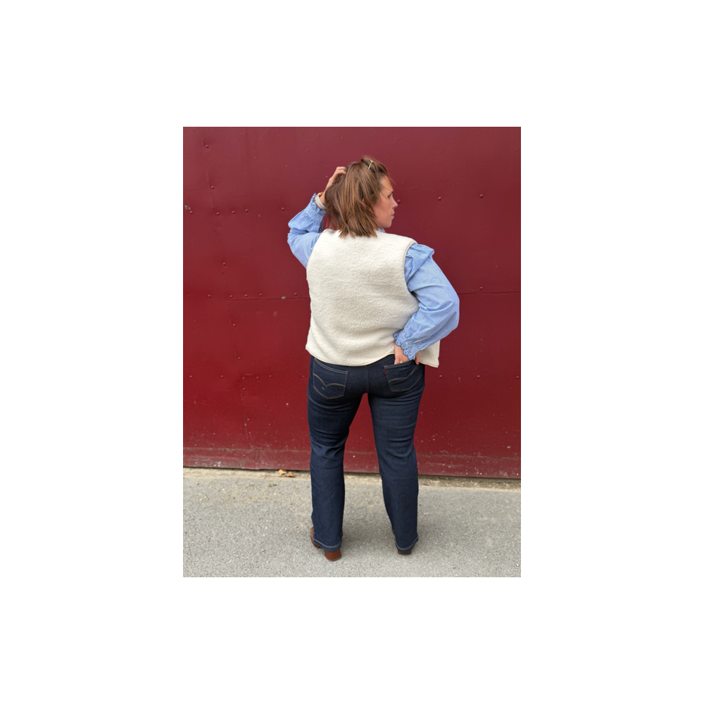 Jean wide leg brut – Style Plus 38 à 48 Jean wide leg brut – Style Plus 38 à 48