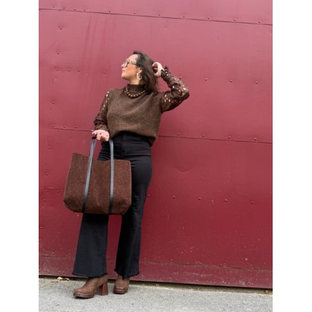Jean noir taille haute évasé – Chic et tendance | Melle jeanne