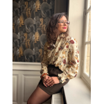 Short marron taille haute à pinces – Ceinture intégrée | XS à L