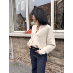 Cardigan blanc en maille douce | Taille unique 36 à 42