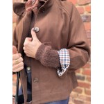 Trench marron col victorien 100% coton | Élégance chic et intemporelle