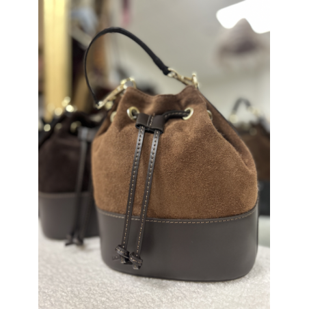 Sac en cuir et daim – fabrication italienne | Melle Jeanne