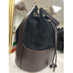 Sac en cuir et daim – fabrication italienne | Melle Jeanne